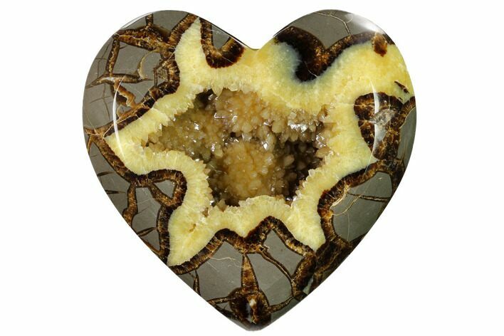 D Utah Septarian Heart - Beautiful Crystals #160183